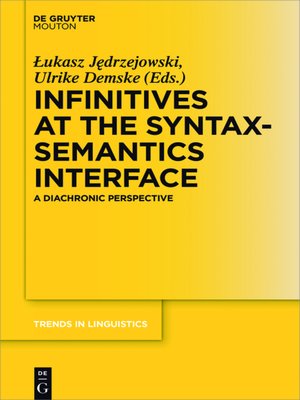 cover image of Infinitives at the Syntax-Semantics Interface